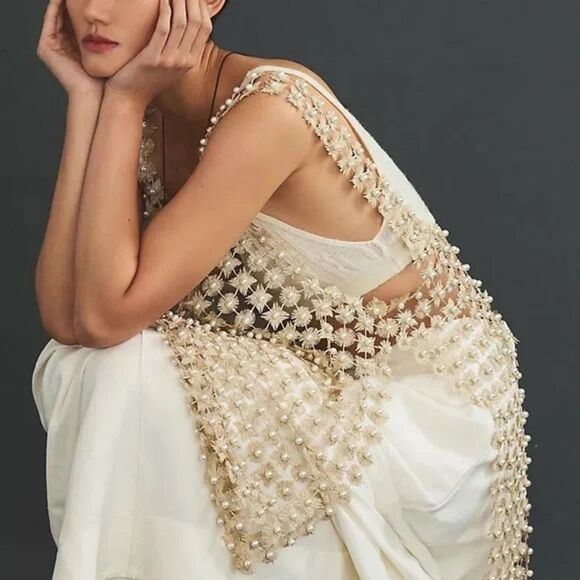 Anthropologie Beaded Lace Tunic Vest – One Size Fits Most - Picture 11 of 13